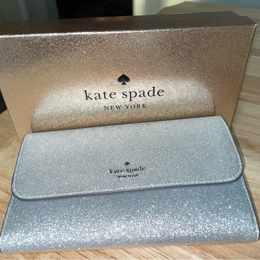 Kate Spade Glittery Silver Evening Bag